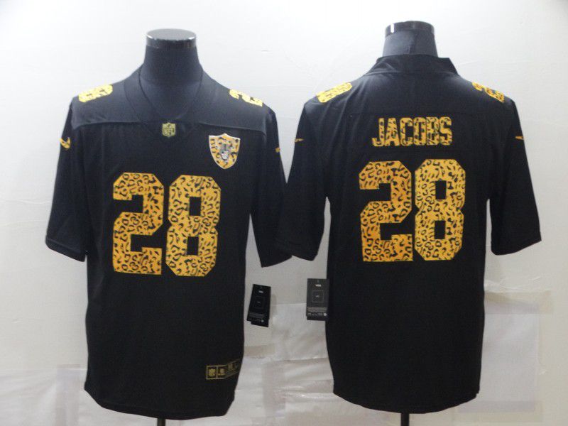 Men Oakland Raiders #28 Jacobs Black Panther pattern Nike Limited NFL Jersey